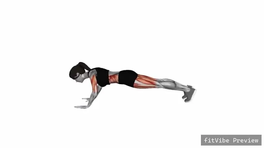Οπτική επίδειξη της άσκησης Άσκηση Chaturanga με 3 Πόδια