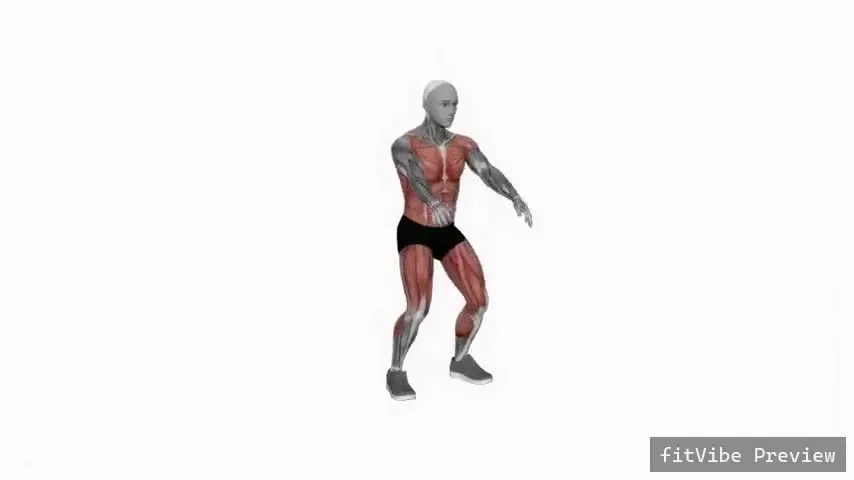 Οπτική επίδειξη της άσκησης Burpee με κάθισμα