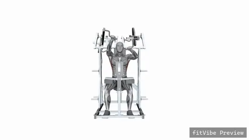 Οπτική επίδειξη της άσκησης Hammer Strength υψηλή κωπηλατική με δίσκους, μεμονωμένο χέρι